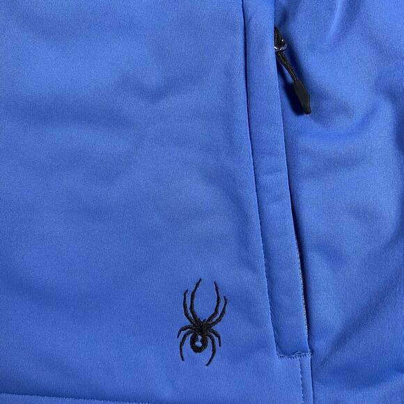 Spyder Women’s Insulated Fitted Hooded All Weather Jacket Cornflower Blue Size S - Picture 10 of 14